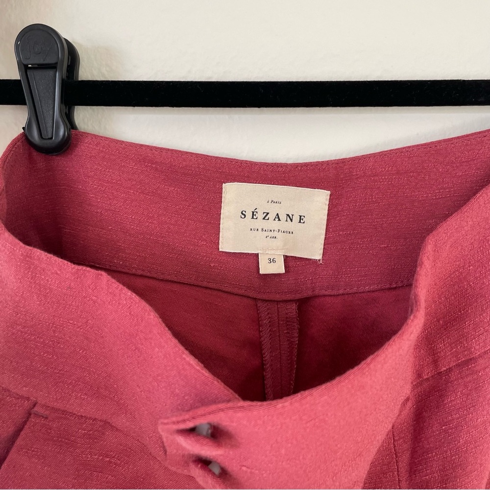 Sezane Georges Straight Cropped Pant / Trousers Size 6 Eur 38 - Picture 2 of 5